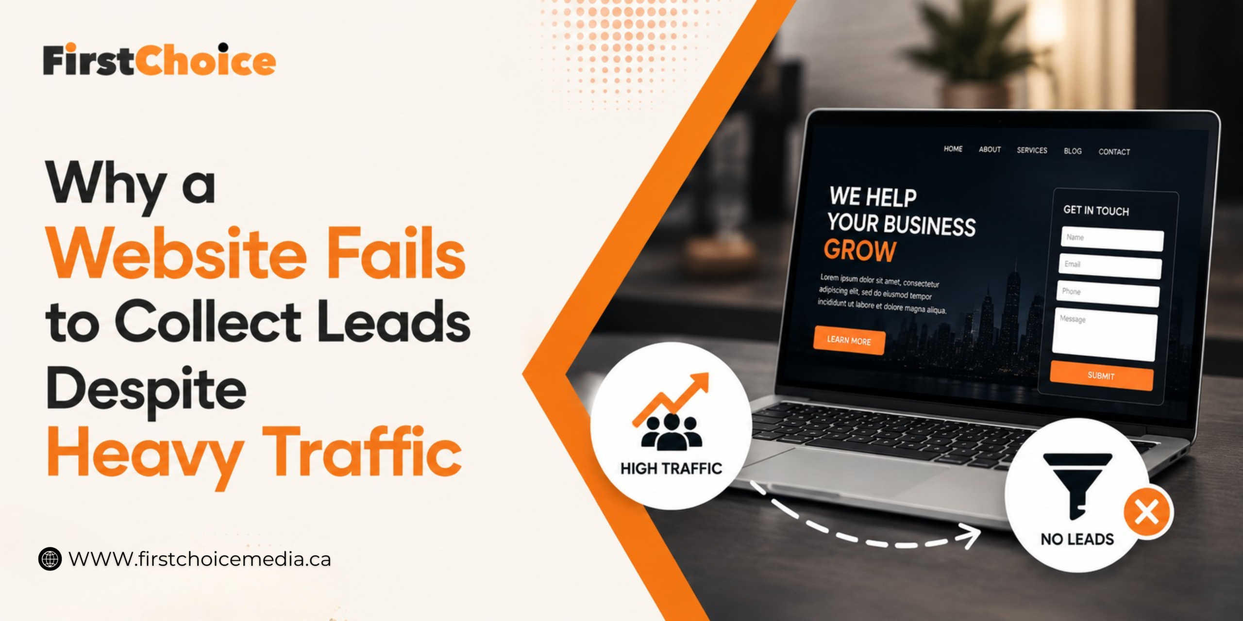 Why a Website Fails to Collect Leads Despite Heavy Traffic